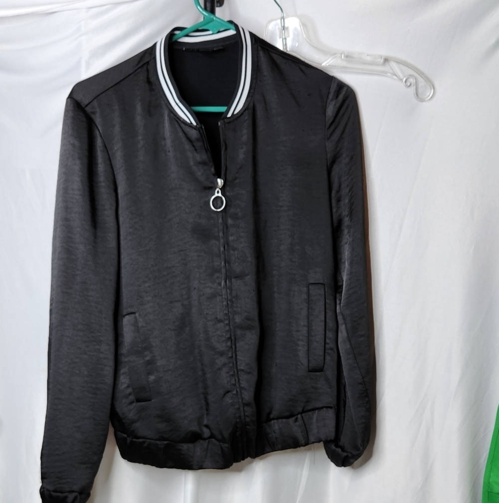 INC International Concepts Women's Satin Track Jacket (Small) - Picture 4 of 12